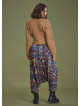 Elastic Waist Authentic Patterned Winter Harem Pants