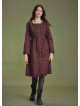 Nervure Front Laced Hem Long Sleeve Dress