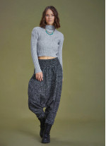 Winter Elastic Waist and Leg Harem Pants