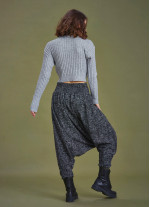 Winter Elastic Waist and Leg Harem Pants