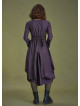 Boho Big Pockets Tie Waist V Neckline Lilac Dress