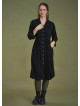 Black Paisley Winter Shirt Dress