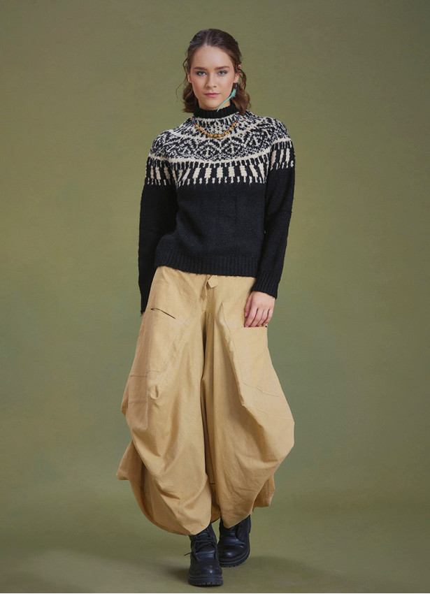 Asymmetrical Hem Detail Hippie Style Long Skirt