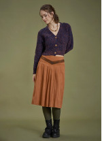 Flared Authentic Suede Skirt