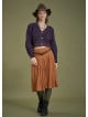 Flared Authentic Suede Skirt