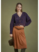 Flared Authentic Suede Skirt