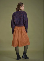 Flared Authentic Suede Skirt