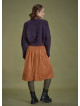 Flared Authentic Suede Skirt