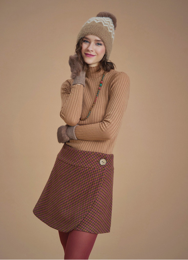 Winter Brown Turtleneck Sweater