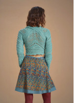 Authentic Patterned Short Wrap Skirt