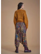 Elastic Waist Ethnic Patterned Winter Harem Pants