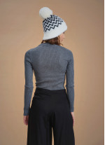 Slim Fit Anthracite Winter Sweater