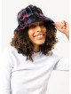 Maroon Patterned Bucket Women's Hat