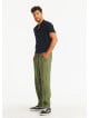 Comfortable Cut Khaki Mens Trousers With Elastic Waist