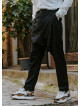 Bohemian Cotton Black Mens Harem Pants