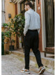 Bohemian Cotton Black Mens Harem Pants