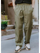 Comfortable Cut Soil Mens Trousers With Elastic Waist and Waist