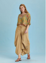 Asymmetrical Hem Detail Hippie Style Plus Size Skirt