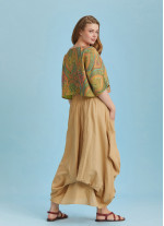 Asymmetrical Hem Detail Hippie Style Plus Size Skirt