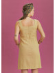 Square Neck Front Pocket Strappy Mustard Dress