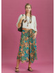 Loose Fit Split Front Floral Printed Hippie Pants