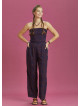 Blue Print Wide Leg Strapless Overall