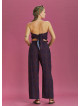 Blue Print Wide Leg Strapless Overall