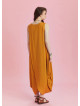 Sleeveless Front Layered Yellow Baggy Maternity Dress