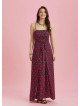 Flowers Patterned Strappy Wrap Maxi Dress