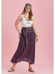 Floral Patterned Loose Asymmetric Plus Size Skirt