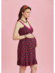 Frill Hem Gypsy Style Patterned Maternity Sundress