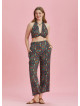 Ethnic Printed Elastic Waist Plus Size Pants