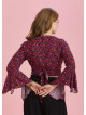 Gypsy Style Bell Sleeve Crop Plus Size Top