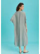 Twist Front Loose Green Bat Wing Dress