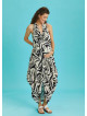 Bohemian Stylish Authentic Degaje Neck Maternity Dress