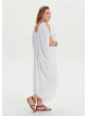 Asymmetrical Hem White Wholesale Plus Size Cold Shoulder Dress