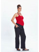 Thai Fisheman Style Wide Leg Black Maternity Pants