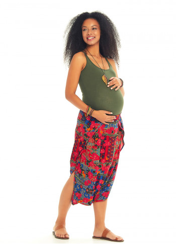 Easy Fit Boho Print Maternity Pants