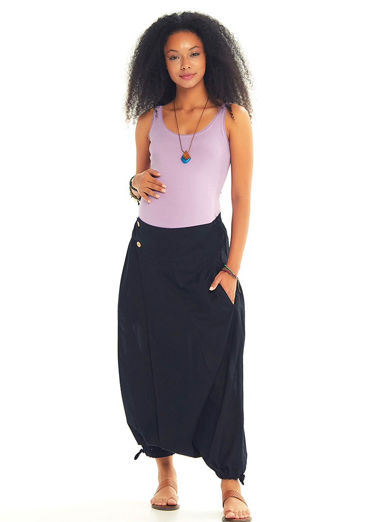 Aatman Eco-Friendly Free Size Loose Yoga Baggy Hippie Maternity Aladdin Harem  Pants for Women (Free