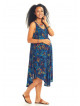 Scoop Neck Floral Print Maternity Sundress