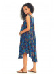 Scoop Neck Floral Print Maternity Sundress