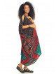 Ethnic Print Long Flowy Bohemian Maternity Dress