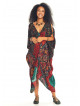 Ethnic Print Long Flowy Bohemian Maternity Dress