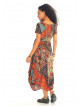 Asymetrical Hem Half Sleeve Bohemian Maternity Dress