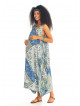 Side Pocket Detail Loose Fit Bohemian Maxi Maternity Dress