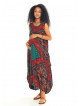 Ethnic Print Scoop Neck Loose Fit Boho Maternity Maxi Dress