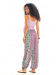 Floral Printed Elastic Waist and Hem Mid Rise Harem Maternity Pants