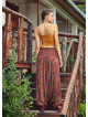 Retro Print Wide Shirred Waist Boho Style Wholesale Harem Pants