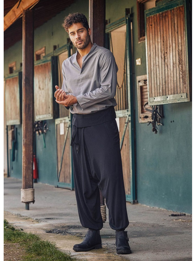 Women's Warm Thai Fisherman Pants Black