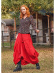 Gypsy Style Oversized Pocket Detailed Wholesale Long Cotton Skirt